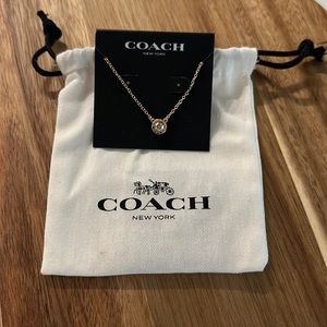 Coach circle necklace